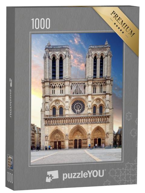 Puzzel 1000 stukjes „Kathedraal Notre Dame, Parijs“