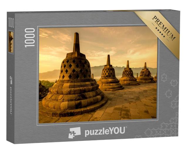 Puzzel 1000 stukjes „Borobudur tempels, Midden-Java“