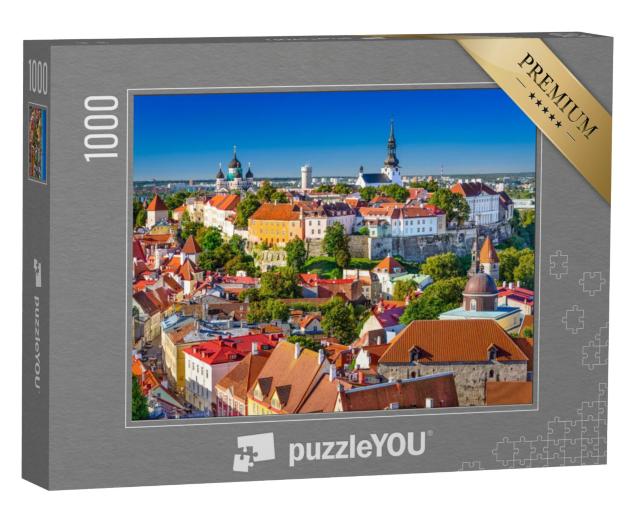 Puzzel 1000 stukjes „Betoverende oude stad Tallinn, Estland“