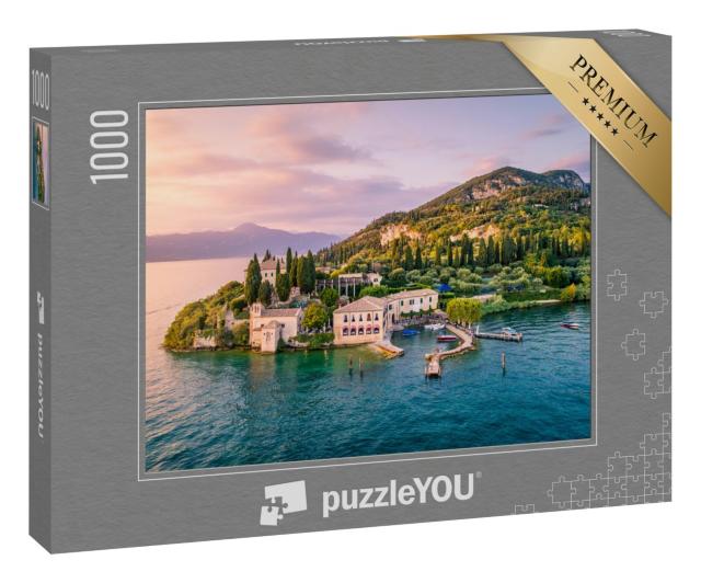 Puzzle 1000 Teile „Punta San Vigilio am Gardasee, Italien“