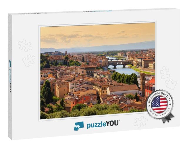 Beautiful Cityscape Skyline of Firenze Florence, Italy, w... Jigsaw Puzzle