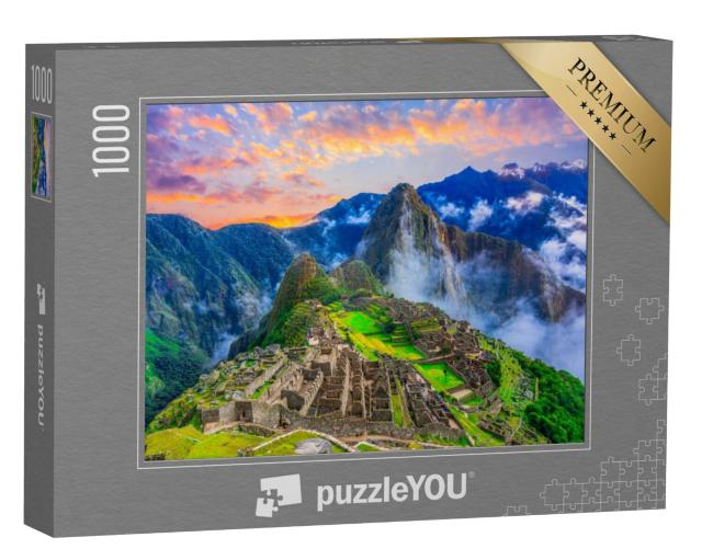 Puzzel 1000 stukjes „Machu Picchu, Cusco, Peru: verloren stad van de Inca's“