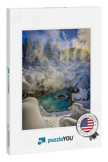Yellowstone Geothermal Features in Wintertime... Jigsaw Puzzle