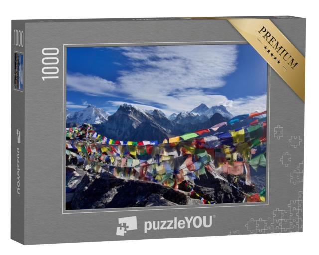 Puzzel 1000 stukjes „Uitzicht op de Mount Everest vanaf de top van Gokyo Ri“