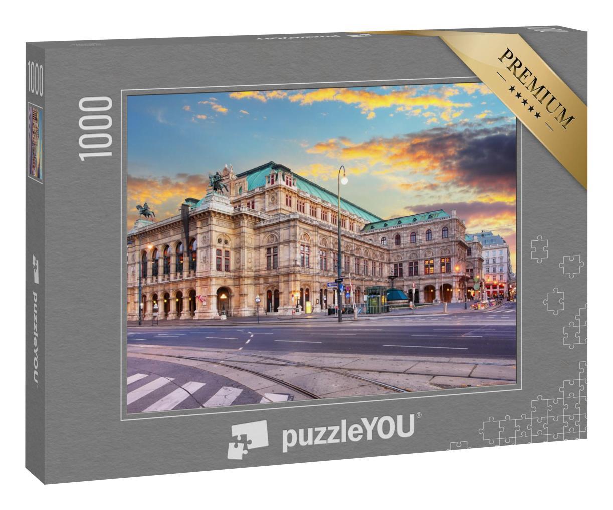 Puzzle 1000 Teile „Staatsoper bei Sonnenaufgang, Wien, Österreich“