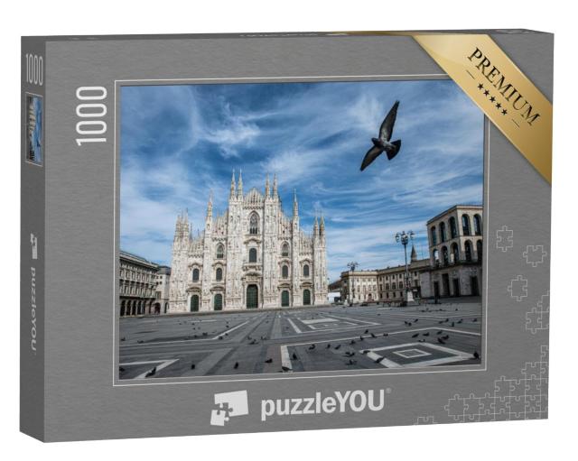 Puzzel 1000 stukjes „Gevel van de kathedraal van Milaan“