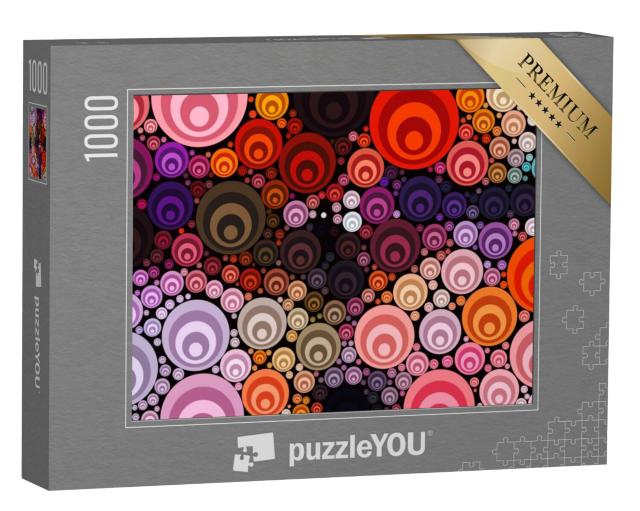 Puzzel 1000 stukjes „Geometrisch kunstwerk van cirkels“