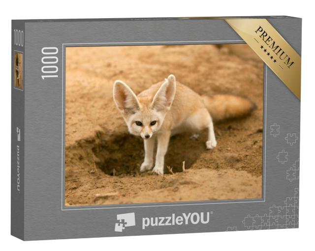 Puzzel 1000 stukjes „Fennek vos op wacht“