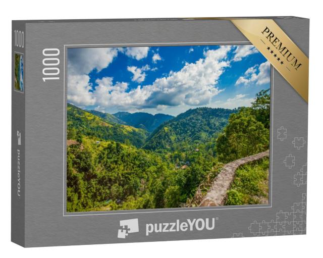 Puzzel 1000 stukjes „Koffieplantages en de Blue Mountains van Jamaica“