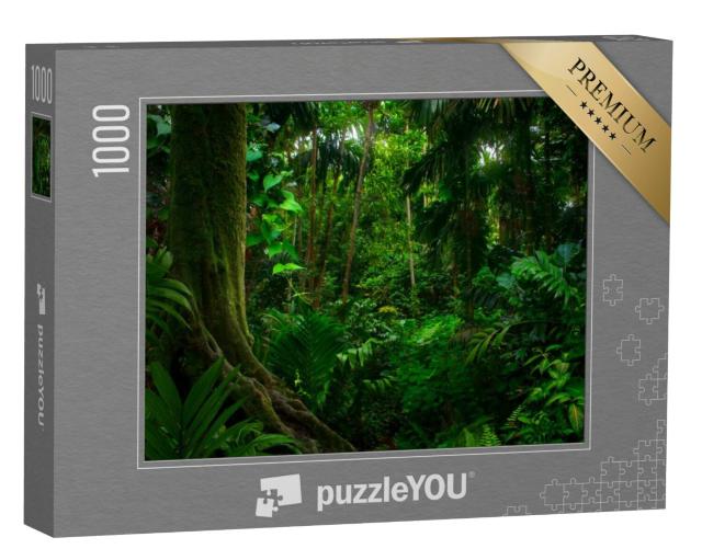 Puzzel 1000 stukjes „Tropische jungles in Zuidoost-Azië in augustus“