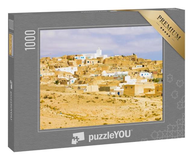 Puzzle 1000 Teile „ Matmata: ein Dorf inmitten der Wüste, Tunesien“