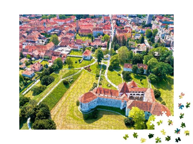 Puzzle 1000 Teile „Varazdin: historisches Zentrum und berühmte Sehenswürdigkeiten, Kroatien“