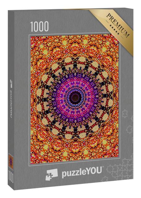Puzzle 1000 Teile „Dekorative, mandala-artige Mosaik Textur“