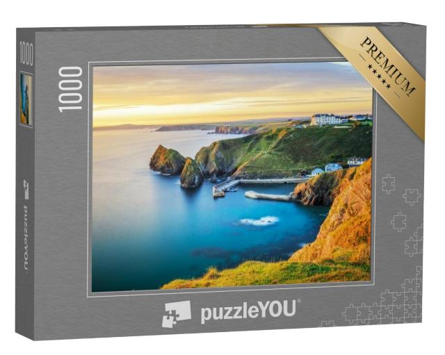 Puzzel 1000 stukjes „Zonsondergang met uitzicht op Mullion Cove, Cornwall“