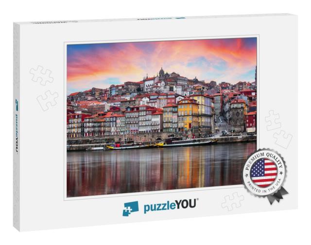 Porto, Portugal Old Town on the Douro River. Oporto Panor... Jigsaw Puzzle