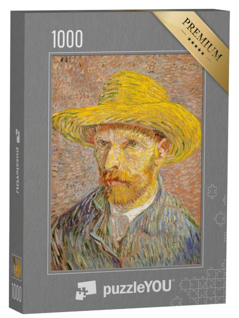 Puzzel 1000 stukjes „Vincent van Gogh - Zelfportret met strohoed“