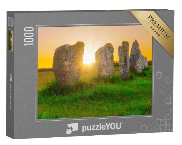 Puzzel 1000 stukjes „Menhirs Camaret-sur-Mer Lagatjar, Bretagne, Frankrijk“