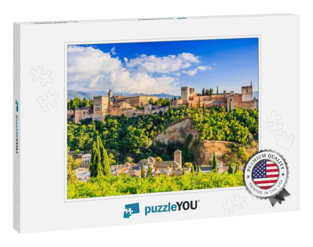 Alhambra of Granada, Spain. Alhambra Fortress... Jigsaw Puzzle