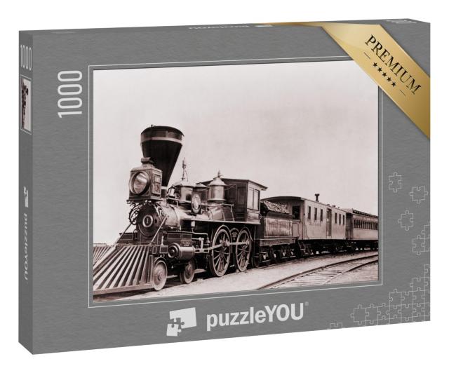 Puzzle 1000 Teile „William Crooks, Lokomotive aus dem Jahr 1861 mit Tender“
