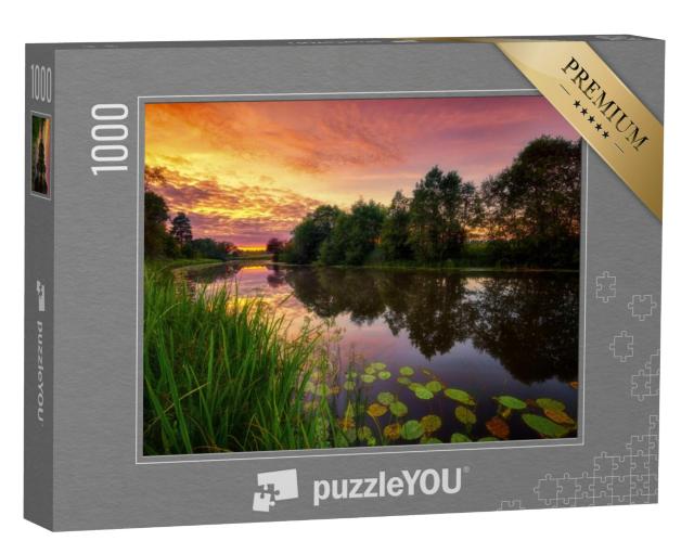 Puzzel 1000 stukjes „Zonsondergang in de natuur van Estland“