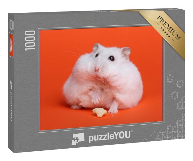Puzzle 1000 Teile „Fluffiger weißer Hamster“