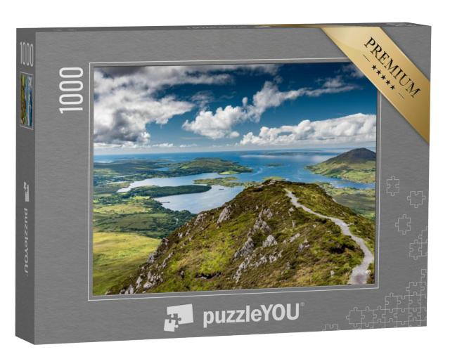 Puzzel 1000 stukjes „Wandelpad in Connemara Nationaal Park, Ierland“