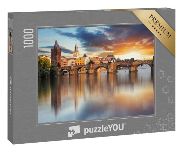 Puzzle 100 Teile „Prag - Karlsbrücke, Tschechische Republik“