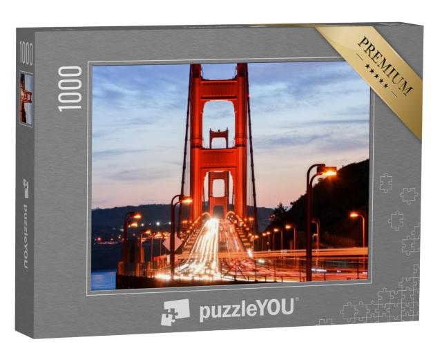 Puzzel 1000 stukjes „Golden Gate Bridge bij nacht, San Francisco“