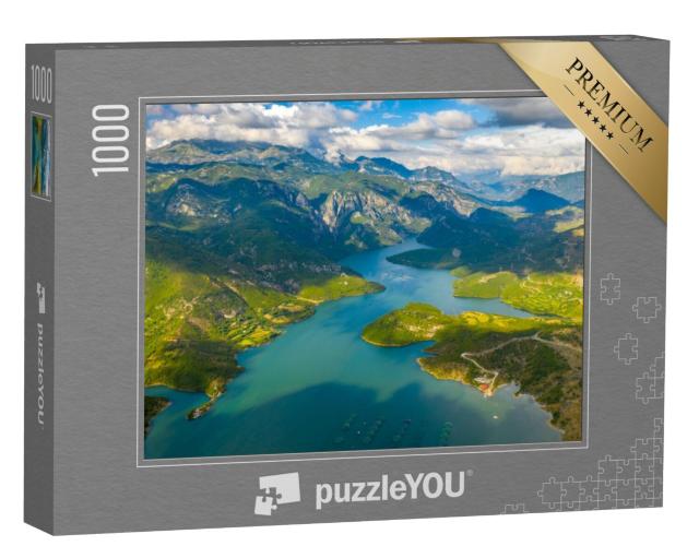 Puzzel 1000 stukjes „De adembenemende meren van Albanië“