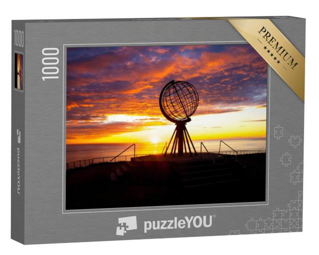 Puzzel 1000 stukjes „Zonsopgang op de wereldbol van de Noordkaap“