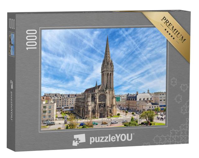 Puzzel 1000 stukjes „Kerk van Saint-Pierre in Caen, Normandië, Frankrijk“