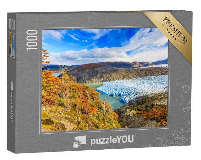 Puzzel 1000 stukjes „Gletsjer in het nationaal park Torres Del Paine, Chili“