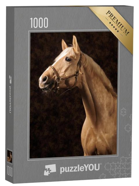 Puzzel 1000 stukjes „Mooi Palomino paard“