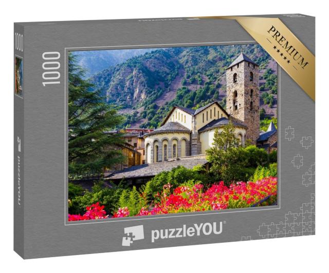 Puzzle 1000 Teile „Kirche Sant Esteve, Andorra la Vella“