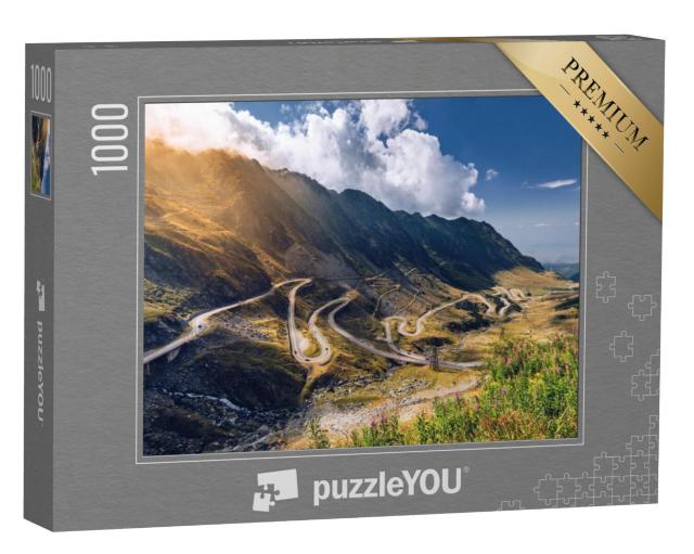 Puzzel 1000 stukjes „De Transfagarasanpas in Roemenië“