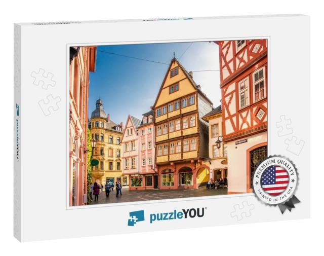 Historical Houses in Mainz, Germany... Jigsaw Puzzle