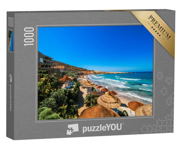 Puzzel 1000 stukjes „Prachtig strand in Hammamet, Tunesië“