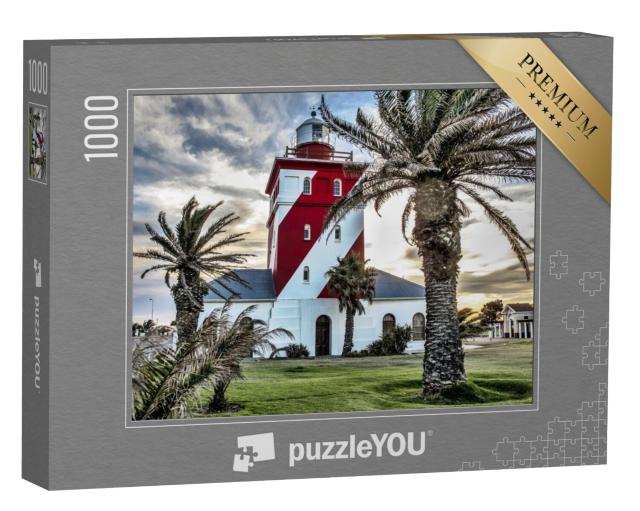 Puzzel 1000 stukjes „Green Dot Light House, Kaapstad“