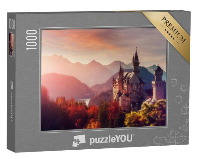 Puzzel 1000 stukjes „Majestueus kasteel Neuschwanstein, Beieren, Duitsland“