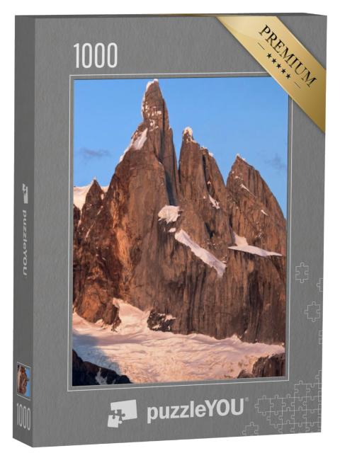 Puzzel 1000 stukjes „Top van Cerro Torre, Nationaal Park Los Glaciares, Argentinië, Zuid-Amerika“