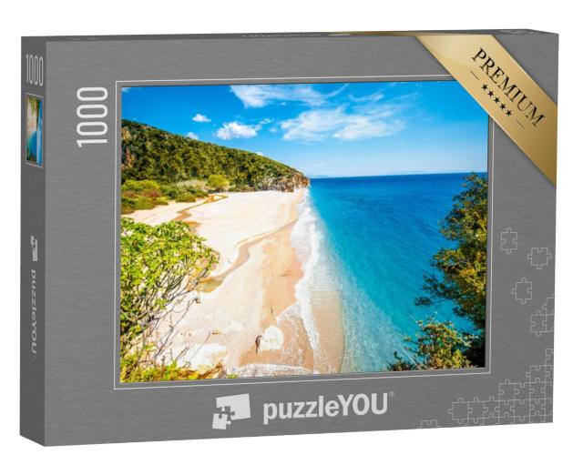 Puzzel 1000 stukjes „Het strand van Gjipe in Albanië“