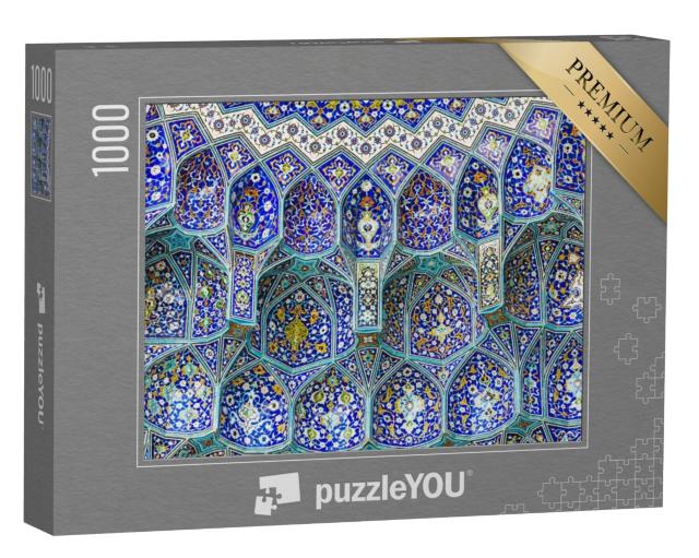 Puzzel 1000 stukjes „Gedetailleerde architectuur van de Sheikh Lotfollah Moskee in Isfahan, Iran“