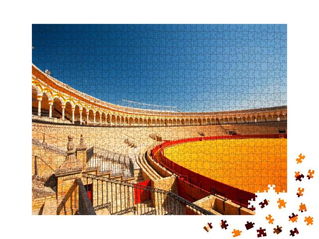 Puzzle 1000 Teile „Die Stierkampfarena von Sevilla, Spanien“