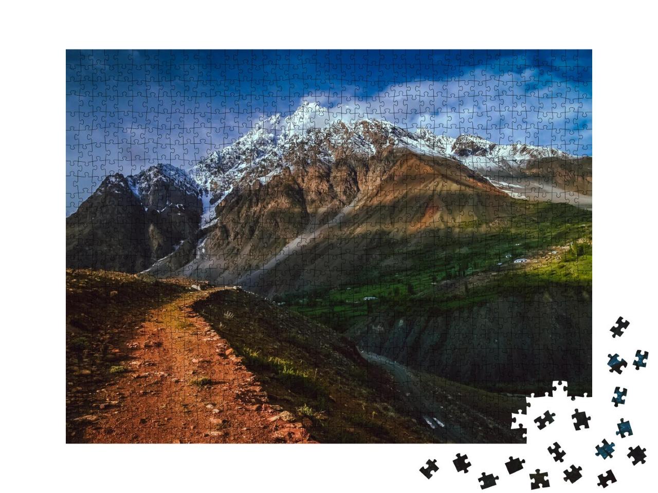 Puzzle 1000 Teile „Faszinierende Berglandschaft am Shandur-Pass, Pakistan“