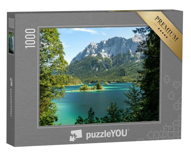 Puzzel 1000 stukjes „Zicht op Zugspitze en Eibsee, Beieren, Duitsland“