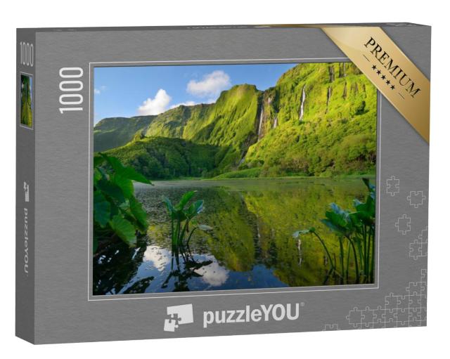 Puzzel 1000 stukjes „Prachtig bebost eiland Flores, Azoren, Portugal“