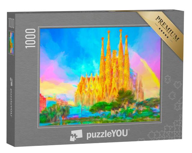 Puzzel 1000 stukjes „La Sagrada Familia van Antoni Gaudí“