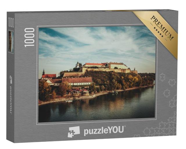 Puzzel 1000 stukjes „Petrovaradin en de Donau, Novi Sad, Servië“