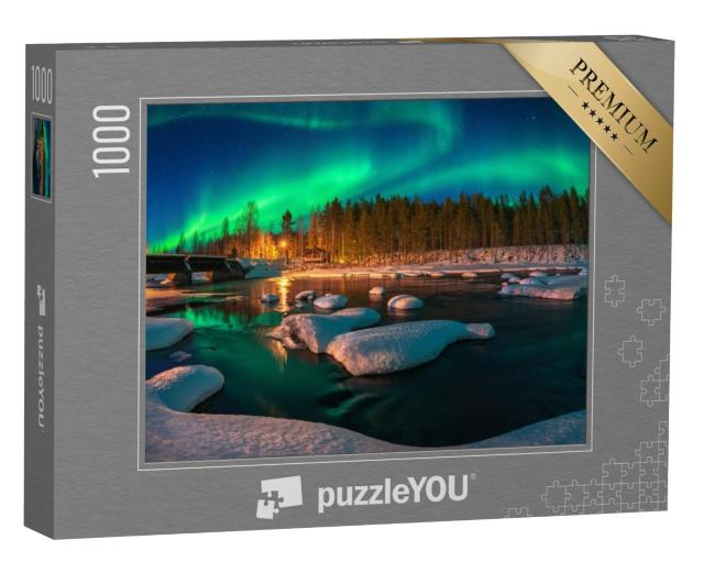 Puzzel 1000 stukjes „Aurora borealis: Noorderlicht“