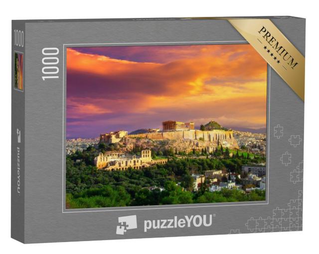 Puzzel 1000 stukjes „Oude Akropolis met Parthenon, Athene, Griekenland“